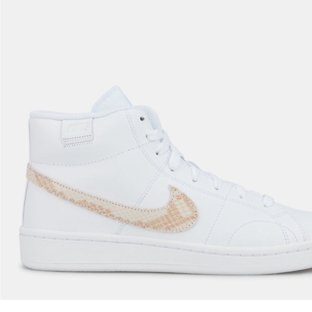Nike high top snake skin beige nude cream
